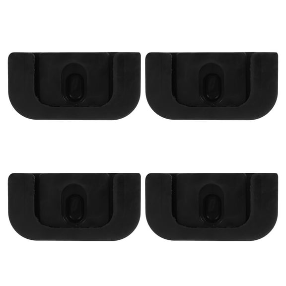 Clispeed 4Pcs Rubber Air Conditioner Bushing Pads Noise Reduction Vibration Damping Black Mat