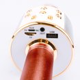 thumbnail image 4 of Micrófono Bluetooth para cantar, inalámbrico, de mano, con altavoz Smartpnone, para fiestas al aire libre KTV en casa, oro rosa Inevent DZ3204-02B, 4 of 6