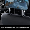 thumbnail image 4 of Kdxio Mountain Cottage In Snow Pattern Print 2 Piece Car Head Rest Covers Set Auto Front/Rear Seats Headrest Cover Universal Fit Most Cars,Sedan, SUV, 4 of 9