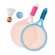 thumbnail image 2 of Raqueta de tenis de bádminton con pelota de volante de bádminton para entrenamiento Azul rosado Cola Raquetas de bádminton, 2 of 8