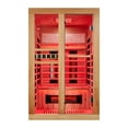 thumbnail image 4 of Erinnyees 2 Person Infrared Sauna, Indoor Dry Sauna, Full Spectrum Home Sauna, 15 Minutes Pre-Warm up, with 7 Color Light Belt, 110V, 4 of 9