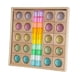thumbnail image 3 of Juego de bloques de construcción transparentes para niños, cubos de construcción arcoíris ortografía triple, 3 of 9