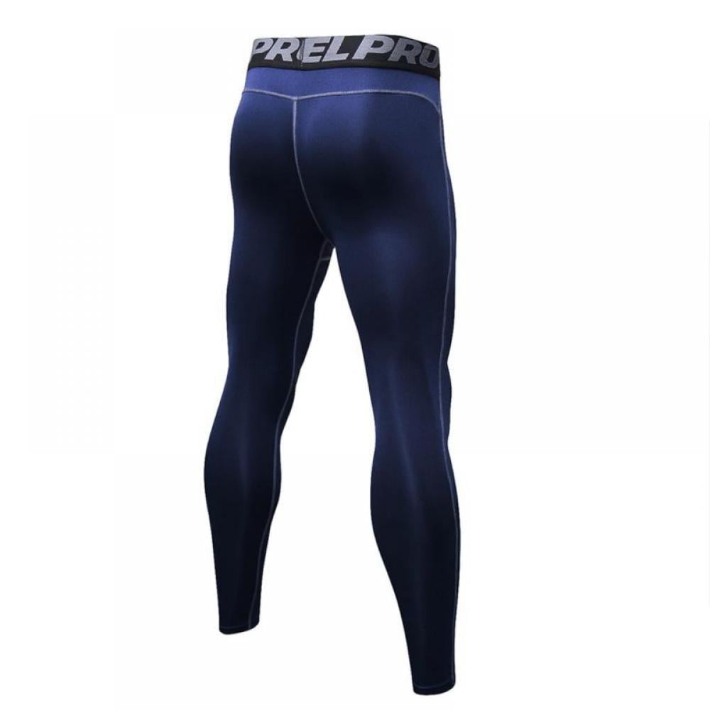 Details about   Men's Compression Running Leggings Fitness Pants Bottoms Base Layer Sports Gym 