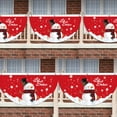 thumbnail image 2 of Christmas Fan-Shaped Flag Banner Outdoor Christmas Decor Door Garden Railing Hanging Pendant Ornament Atmosphere New Year 2024, 2 of 5