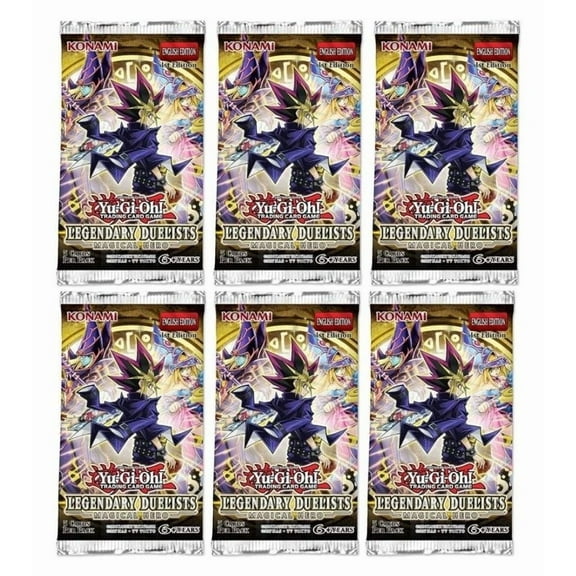 Yu-Gi-Oh! Legendary Duelist Magical Hero (1st Edition) Booster Pack Lot - 6 Packs
