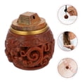 thumbnail image 4 of Miangastore Aromatherapy Box Diffuser Pendant Verawood Carved Sachet Box Multi Synthetic Material 1Pcs, 4 of 8