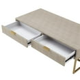 thumbnail image 6 of Posh Living Omer Faux Shagreen Coffee Table Cream White/Gold, 6 of 12