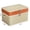 🍒 Beige_New#2779, variant on Double Zipper Nonwoven Clothes Storage Bag Portable Quilt Organizer for Closet and Moving