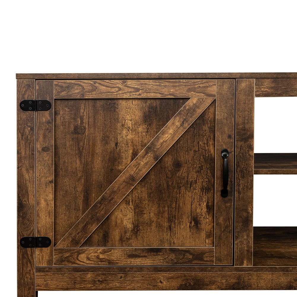 Kadyn Farmhouse TV Stand, Wood TV Cabinet with Storage, Entertainment Center TV Console for Living Room, Rustic Brown Kadyn Farmhouse TV Stand, Wood TV Cabinet with Storage, Entertainment Center TV Console for Living Room, Rustic Brown