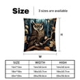 thumbnail image 5 of Owl Luxurious Velvet Bed Pillow Inserts with Unique Patterns - Set of 2, 16x16, 18x18, 20x20 Inches - Ideal for Throw Pillow Covers and Home Decor, 5 of 6