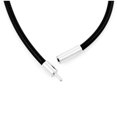 thumbnail image 3 of 5 Piezas Collar de Cuerda de Piel de 2 mm de Collar de Cadena de Aleación Negro Plata Color Hombre Longitud 51 cm, 3 of 5