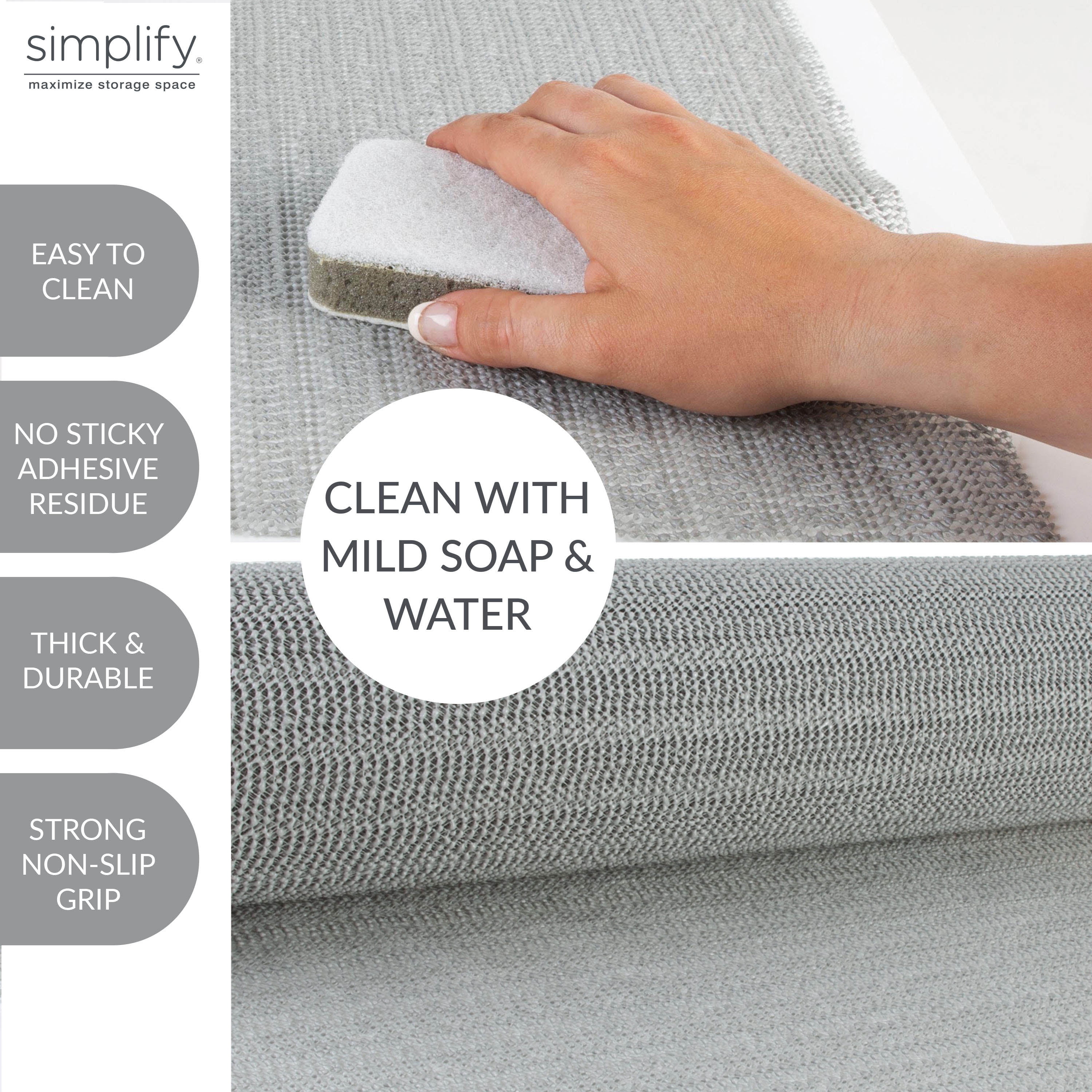 Simplify 40sqft. Heavy Duty Grip Liner in Grey