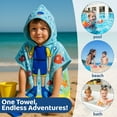 thumbnail image 2 of Kids Beach Towels Baby Beach Towel Hooded Beach Towel for Kids Bath Shark Beach Towels, 2 of 8