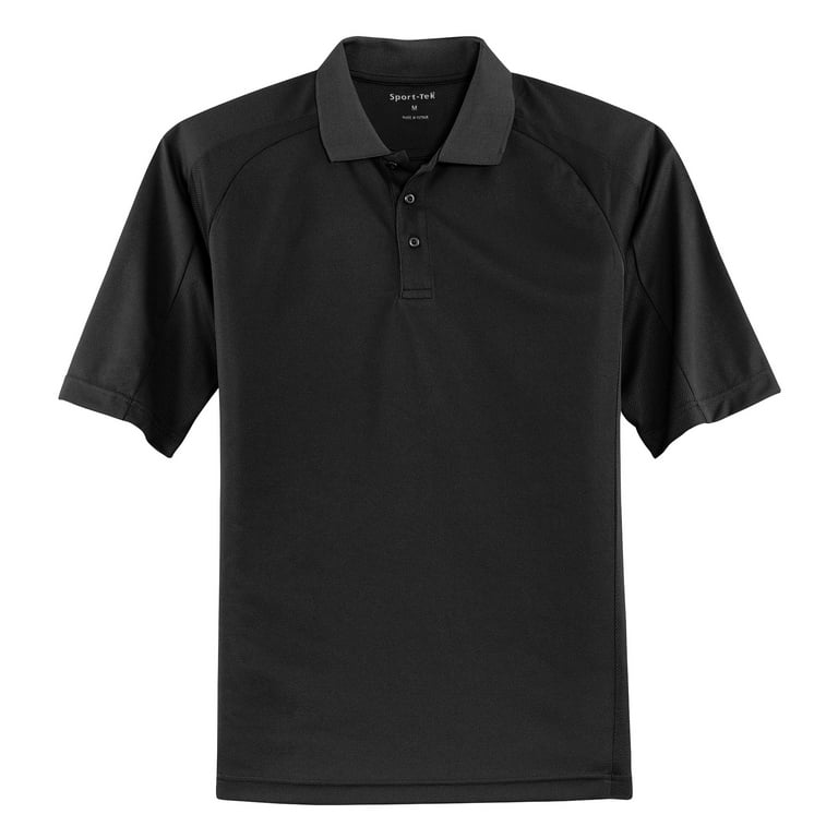 Mens Dri-Mesh Pro Polyester Polo Shirt Black Small - Walmart.com