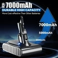 thumbnail image 2 of 7000mAh 21.6V Replacement for Dyson V7 Battery SV11 229687 225403 Compatible with Dyson V7 Motorhead/Absolute/Trigger/Car Boat Handheld Cordless Vacuum Cleaners, 2 of 8