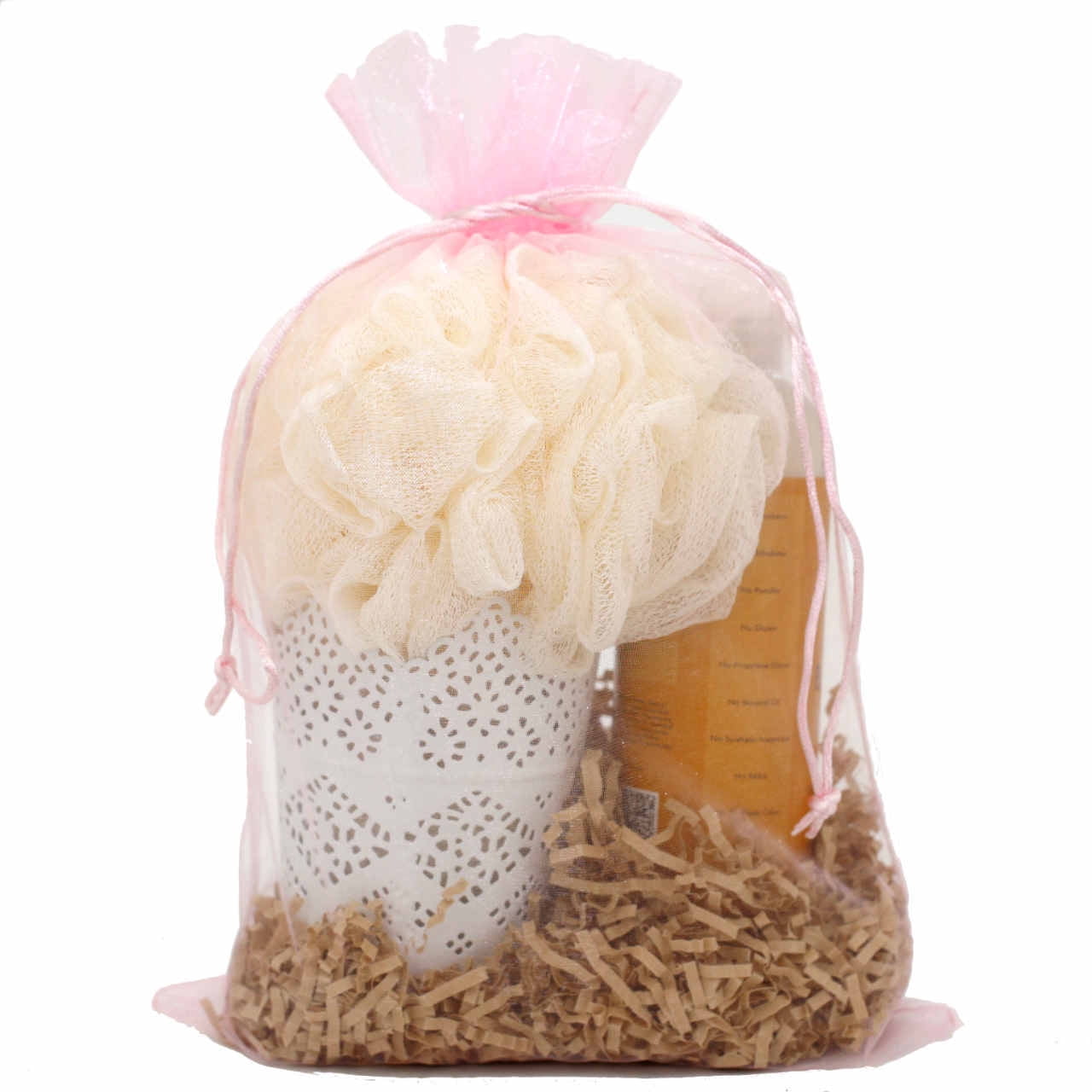 30 Organza Mesh Pink Gift Bags (13.75" x 8.75") Party Favor Fabric