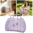 thumbnail image 2 of 10"x 4.2"x 8.7" Small Jelly Bags - Reusable Gift Basket | Beach Bag, Bridal, Easter Basket For Women Men, 2 of 6
