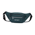 thumbnail image 2 of Riñonera para hombre, riñonera, riñonera con hebilla de liberación rápida, bolsa con cremallera, bolso de hombro para viajes, entrenamiento, Verde, 2 of 9
