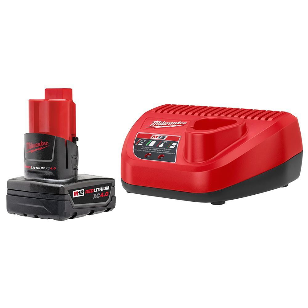 Details about   Milwaukee Inflator Kit 12-Volt Lithium-Ion Cordless 4.0-Ah Battery Charger 