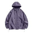 thumbnail image 1 of RXIRUCGD Costume de Protection Solaire pour Hommes Veste Décontractée à Manches Longues avec Capuche, Violet, Taille : TG, 1 of 5