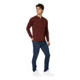 thumbnail image 2 of Incógnita Playera Hombre Cuello Henley Manga Larga Color Vino 770158 vino G Incógnita 770158, 2 of 5