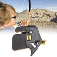 thumbnail image 1 of Double PU Leather Archery Finger Tab, Ergonomic Design Finger Guard For Recurve Bow, 1 of 8