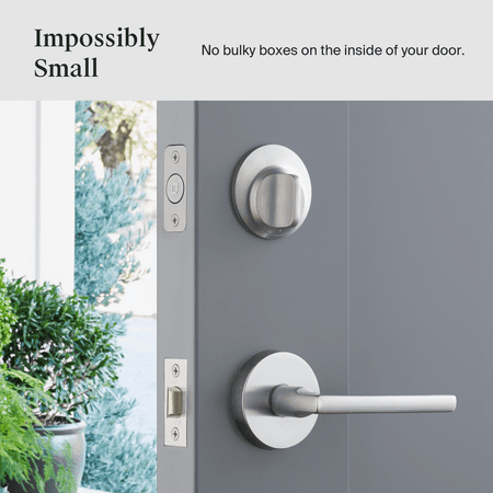 Level - Touch Edition Smart Lock Bluetooth Replacement Deadbolt with App/Key/Voice Assistant Access - Satin Chrome