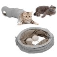 thumbnail image 4 of Túnel Plegable Para Gatos, Túnel Para Gatos En Forma De S Retráctil Flexible De Lana De Gamuza De 2 Vías Con Bola Colgante Para Gatitos Para Cachorros Para Interiores OTVIAP Cat Toy, 4 of 8