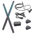 thumbnail image 2 of Bunblic Electric Set Professional Quiet Percussion Instrument Lightweight Sticks with Converter for Children Adults with pedal, 2 of 8