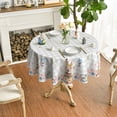 thumbnail image 2 of Easter Tablecloth 60×84 Inch Rectangular, Colorful Spring Flower Buffalo Plaid Bunny Washable Table Cover for Party Picnic Dinner Decor, 2 of 6