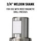 thumbnail image 4 of Cortador Anular Drill America DWC5-530-145 HSS 32 mm x 25 mm, 4 of 9
