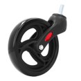 thumbnail image 1 of Roue avant de Remplacement pour Fauteuil Roulant, Roue avant Solide Noire de 6 Pouces pour Marcheurs, 1 of 7
