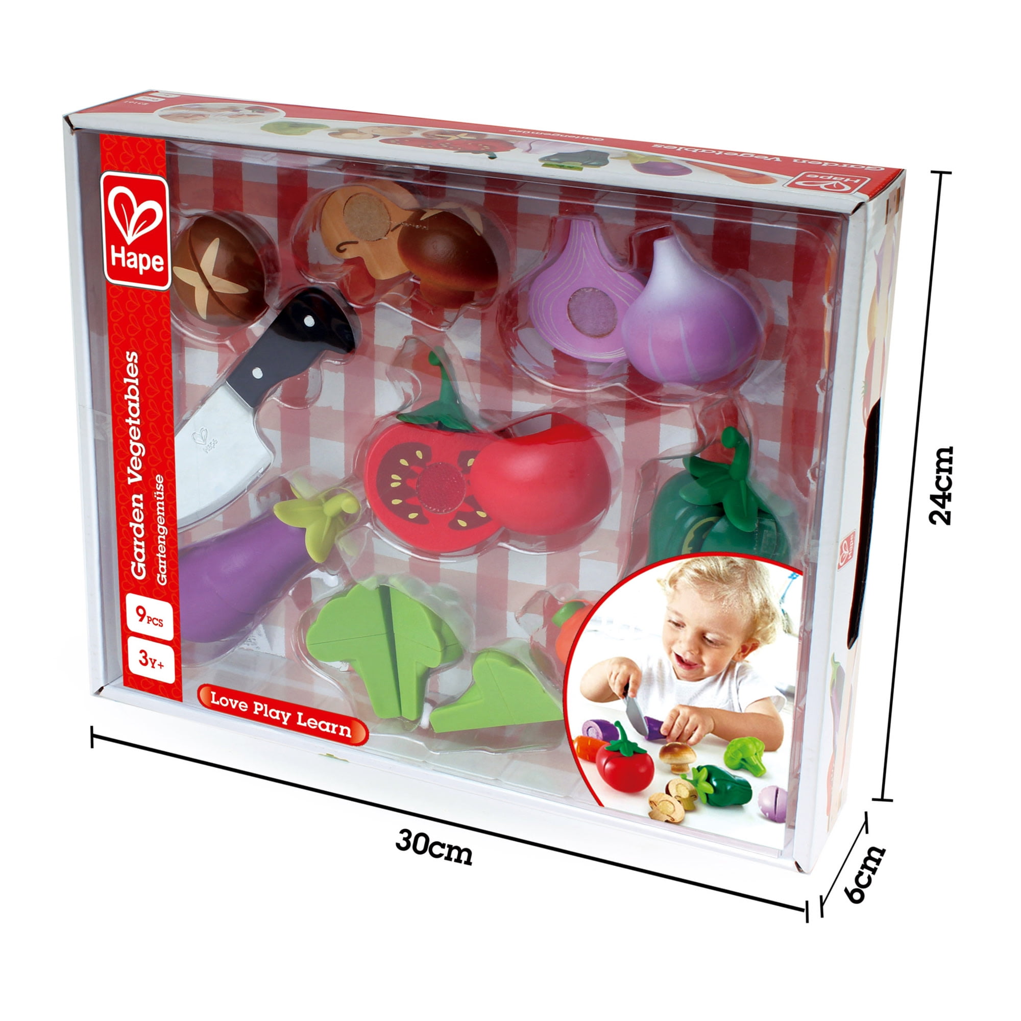 Hape Kitchen Garden Vegetablea Food Playset 8 Pieces Walmart