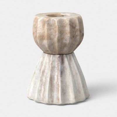 Marble Taper Candle Holder