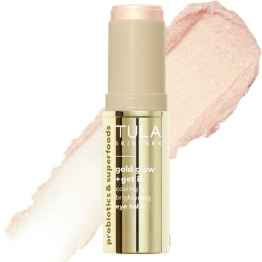 TULA Skin Care Gold Glow   Get It Cooling & Brightening Eye Balm, 0.35 oz