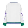 thumbnail image 4 of YUGYXL Women's Star Graphic Sweatshirts Fashion Cropped Long Sleeve Pullover Teen Girl Y2K Cute Clothes Top White M, 4 of 6