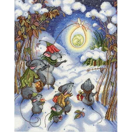 UPC: 4627128730853 | Christmas Time SNV-644 Counted Cross-Stitch Kit by MP Studia