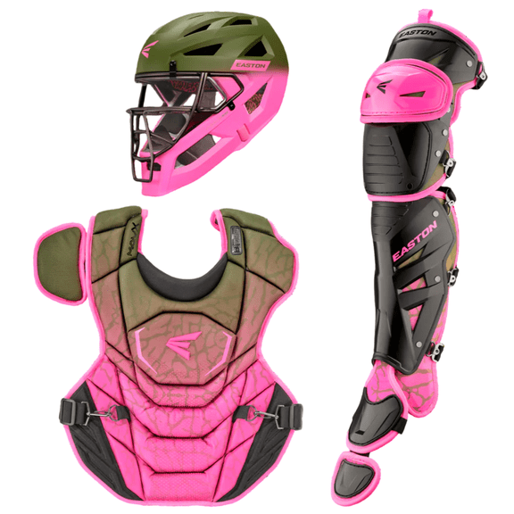 Easton Mav X Catchers Kit, Large, Military Green/Pink