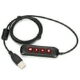 thumbnail image 4 of QD Cable Adaptor, Easy To Carry Convenient Wired Headset Adapter Durable Portable  For 3.5mm Headset Equipment Blue,Red,Black,Gray, 4 of 8