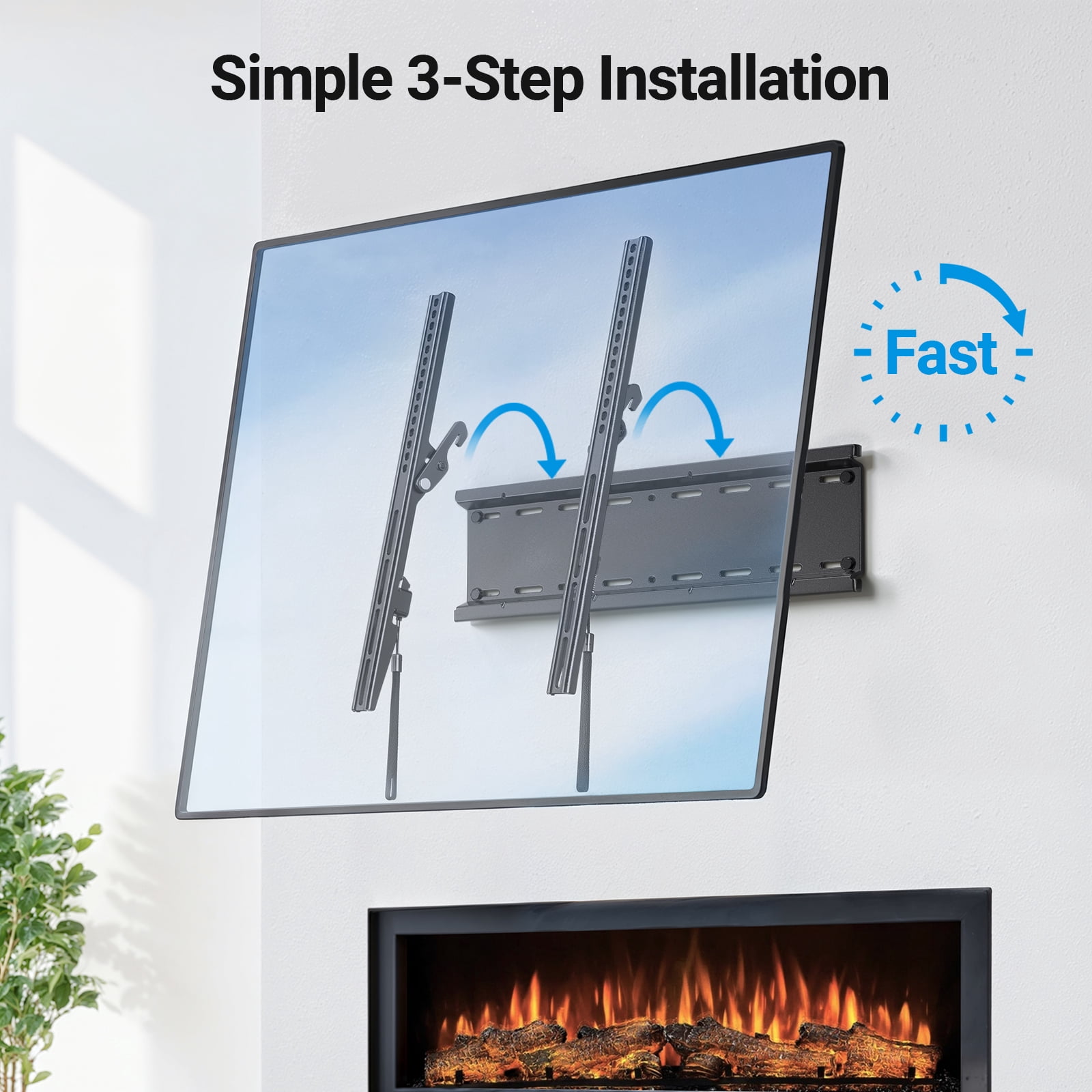 MountFTV Tilt TV Wall Mount Bracket for 23-70 Inch TVs photo 6