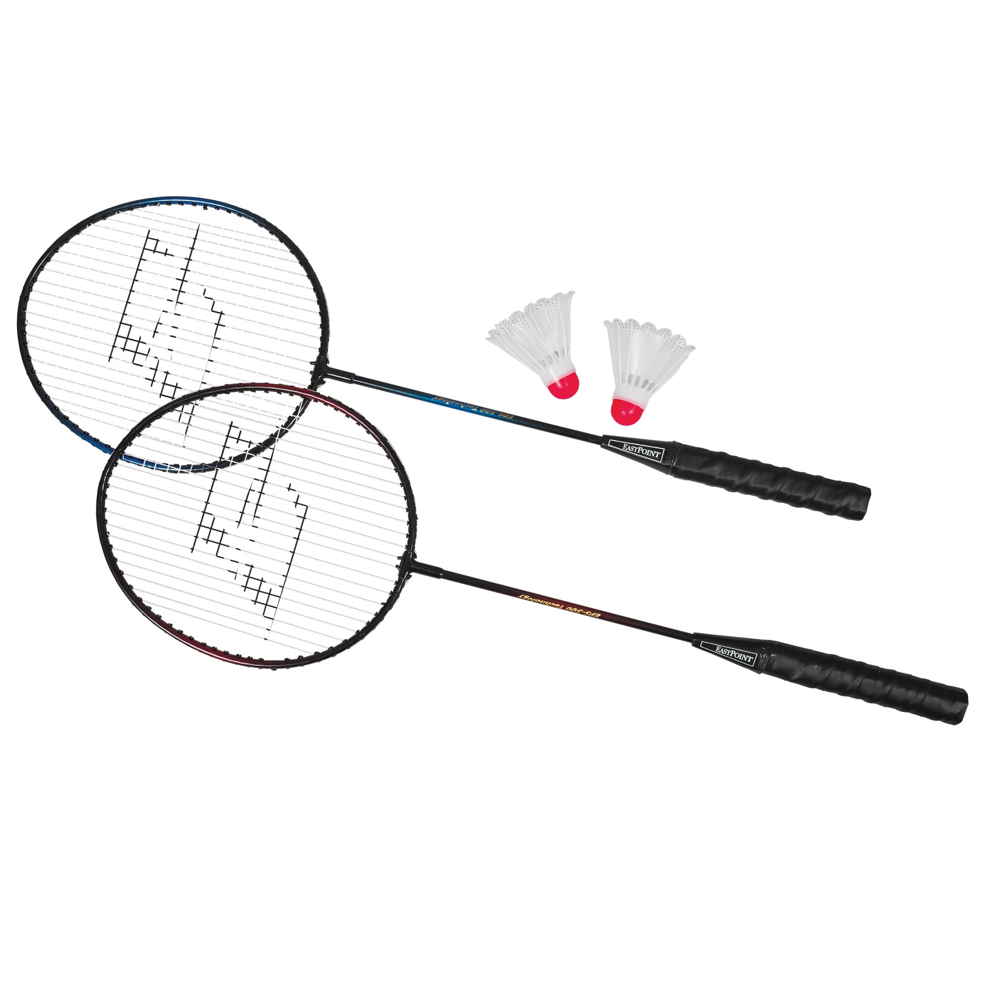 KAWASAKI 2 Player Badminton Set With 3 Feather Shuttlecocks Racquet And Bag 