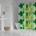 thumbnail image 3 of Coolnut Shower Curtain Set with Hooks Desert Plants Polyester Waterproof Bath Curtain72" x 72", 3 of 6
