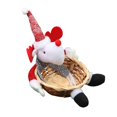 thumbnail image 5 of Hand Woven Basket Christmas Desktop Decoration, Christmas Storage Basket, Stylish Fruit Basket Food Basket for Kitchen Elk, 5 of 8