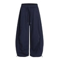 thumbnail image 5 of Womens Trousers Barrel Sweatpants Casual Baggy Elastic Waisted Wide Leg Comfy With Pockets Summer Casual Fashion Pants For Women, 5 of 5