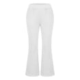 thumbnail image 4 of Resicozy Wide Leg Yoga Pants for Women Cute Y2k Low Rise Sweatpants Athletic Workout Cotton Flare Leggings with Pockets White XL, 4 of 5