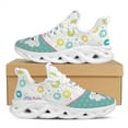 thumbnail image 1 of Zapatos planos con estampado de enfermera 3D, zapatillas médicas con degradado de personalidad, zapatos ligeros con cordones a la moda para mujer, 1 of 6