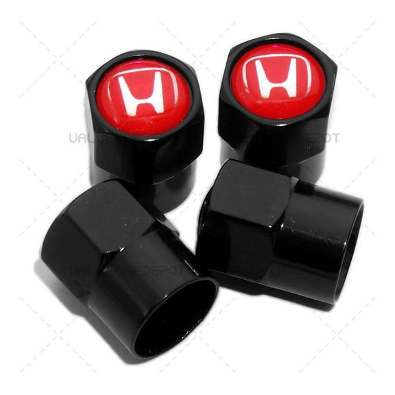 Universal Hex Red H Logo Car SUV Wheels Tire Air Valve Cap Stem Dust Cover Sport