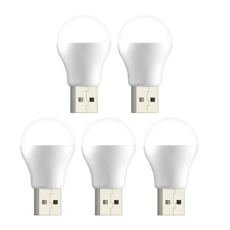 

Nitouy USB Small Night Bulb Portable Mini USB Plug Lamp Eye Protection for Household