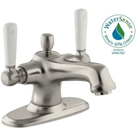 UPC 650531227676 product image for KOHLER 100641814 Bancroft Single Hole 2-Handle Low-Arc Bathroom Faucet in Vibran | upcitemdb.com