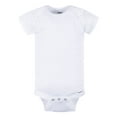thumbnail image 2 of Gerber Gender Neutral White Short Sleeve Bodysuits, 6-Pack, Sizes Preemie - 24 Months, 2 of 5